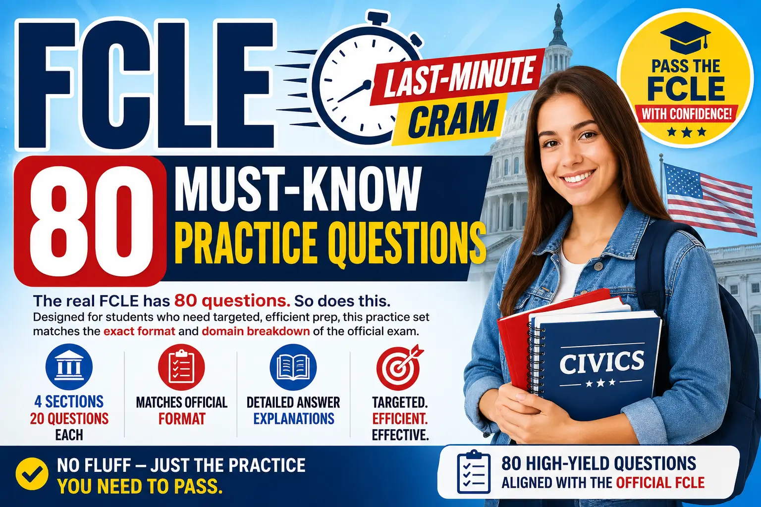 FCLE Last-Minute Cram: 80 Must-Know Questions and Answers
