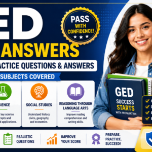 GED Exam Answers — Complete Practice Questions and Answers (All 4 Subjects)